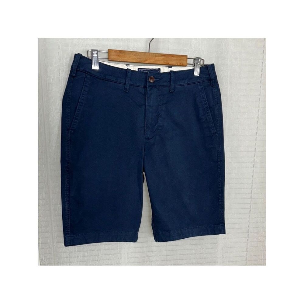 Abercrombie & Fitch 31 x 11” Inseam Navy Cotton Stretch Shorts